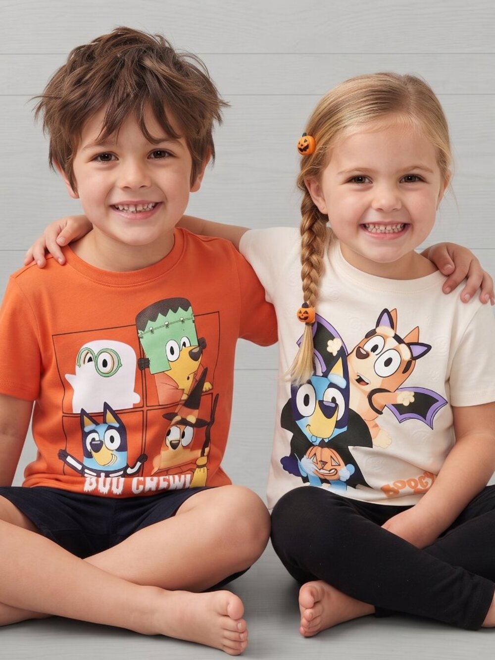 NWT ✨ 2 Pack Bluey Hallowen Unisex T-Shirts - Size: 3T